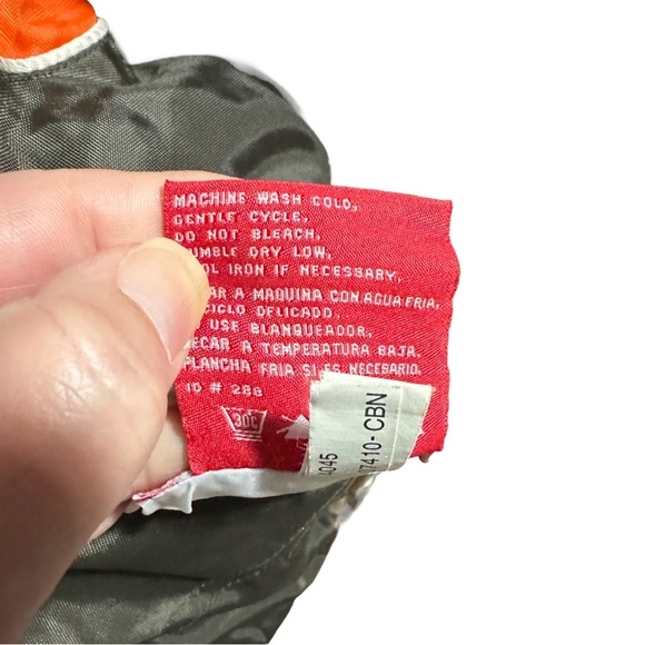 NFL Cleveland Browns Orange Reversible Full Zip Jacket Sz L Embroidered Nylon - Picture 7 of 16